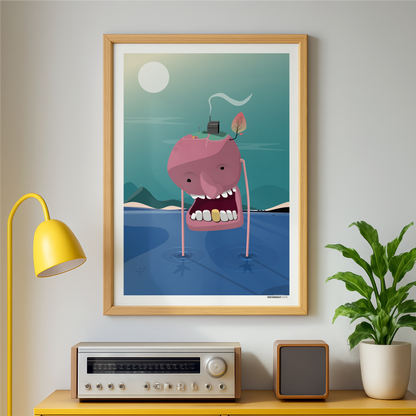 Walking Planet Print