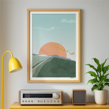 Banana Migration Print