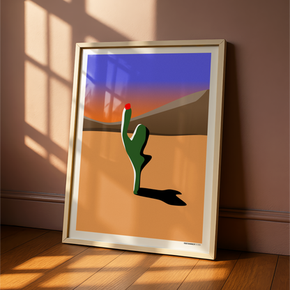 Lonely Cactus Print