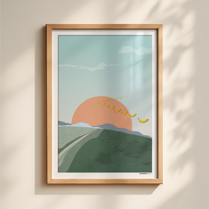 Banana Migration Print
