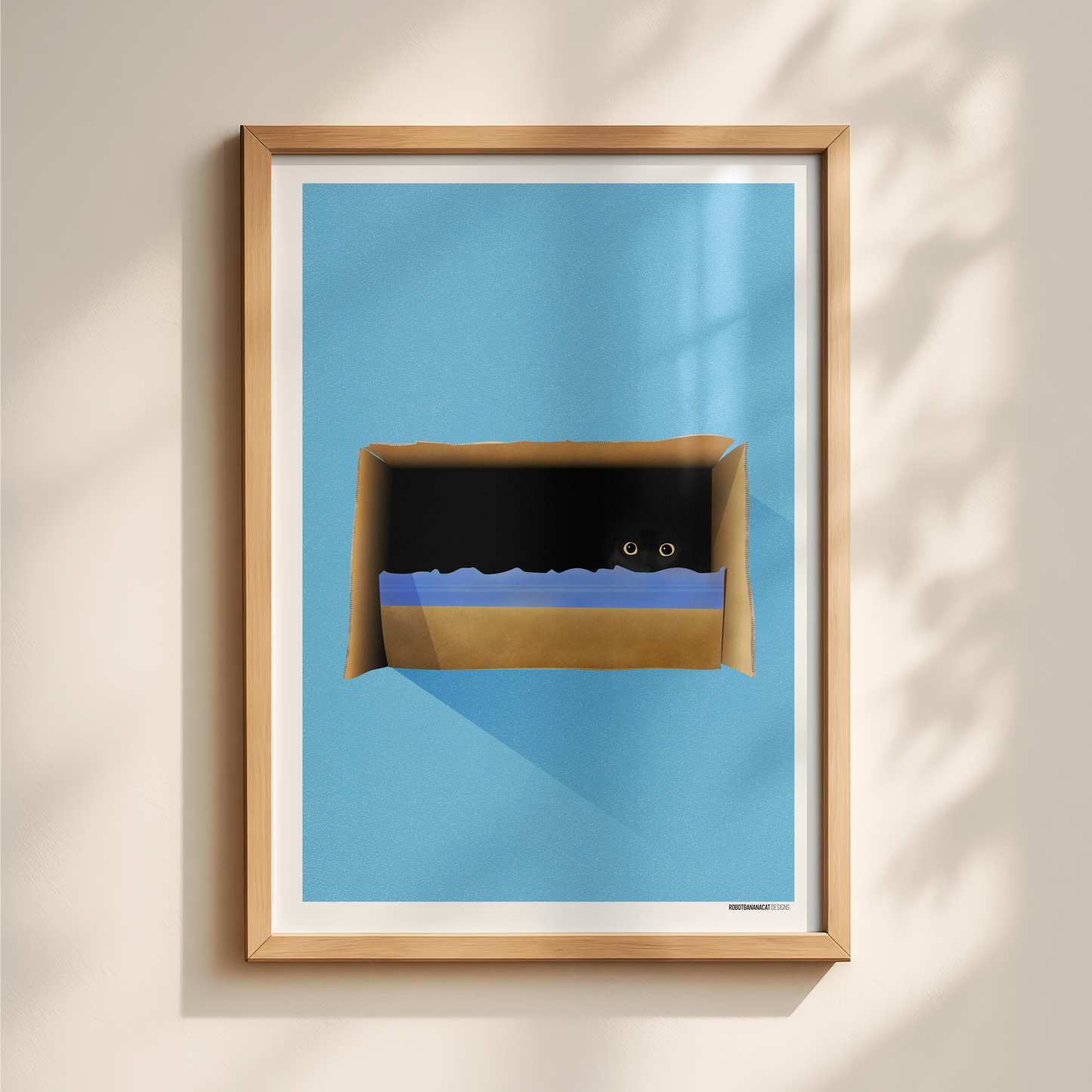 Cat In The Box Print