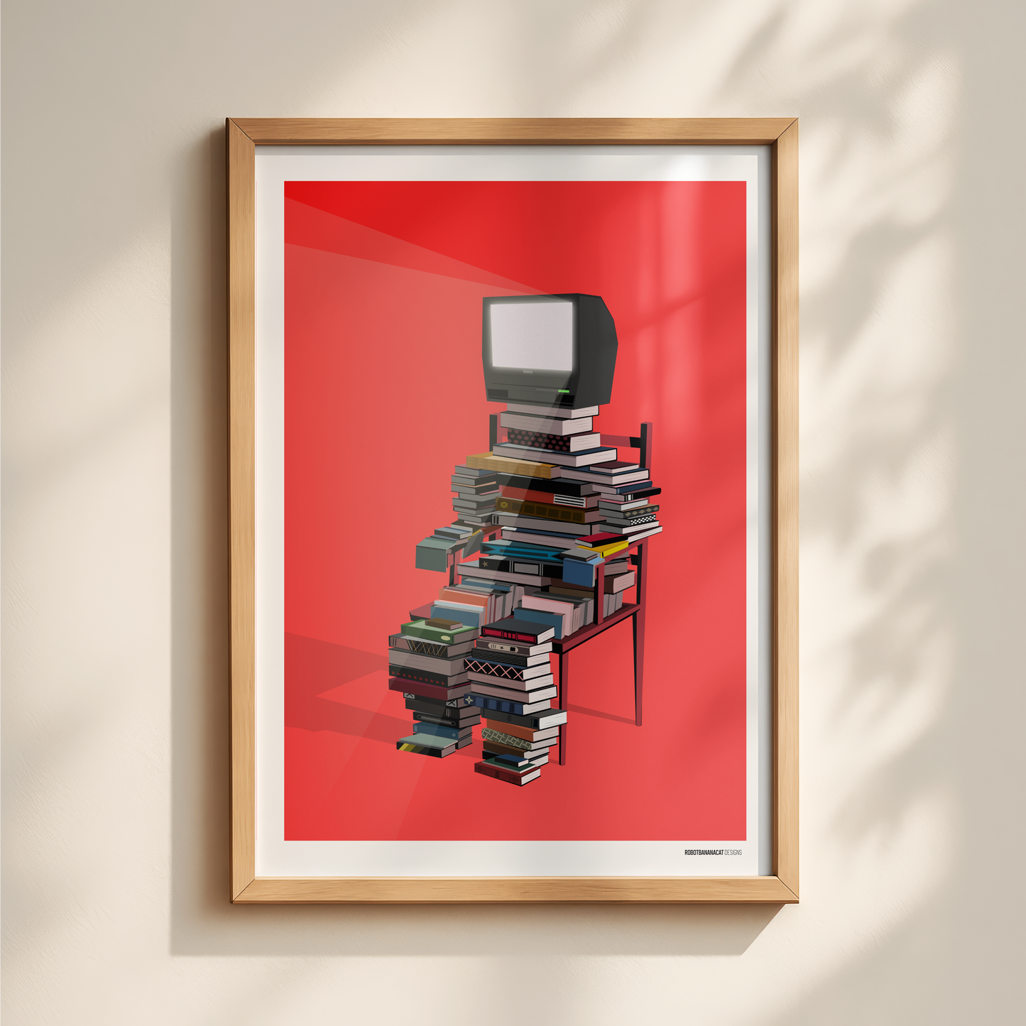 Book Stack Print