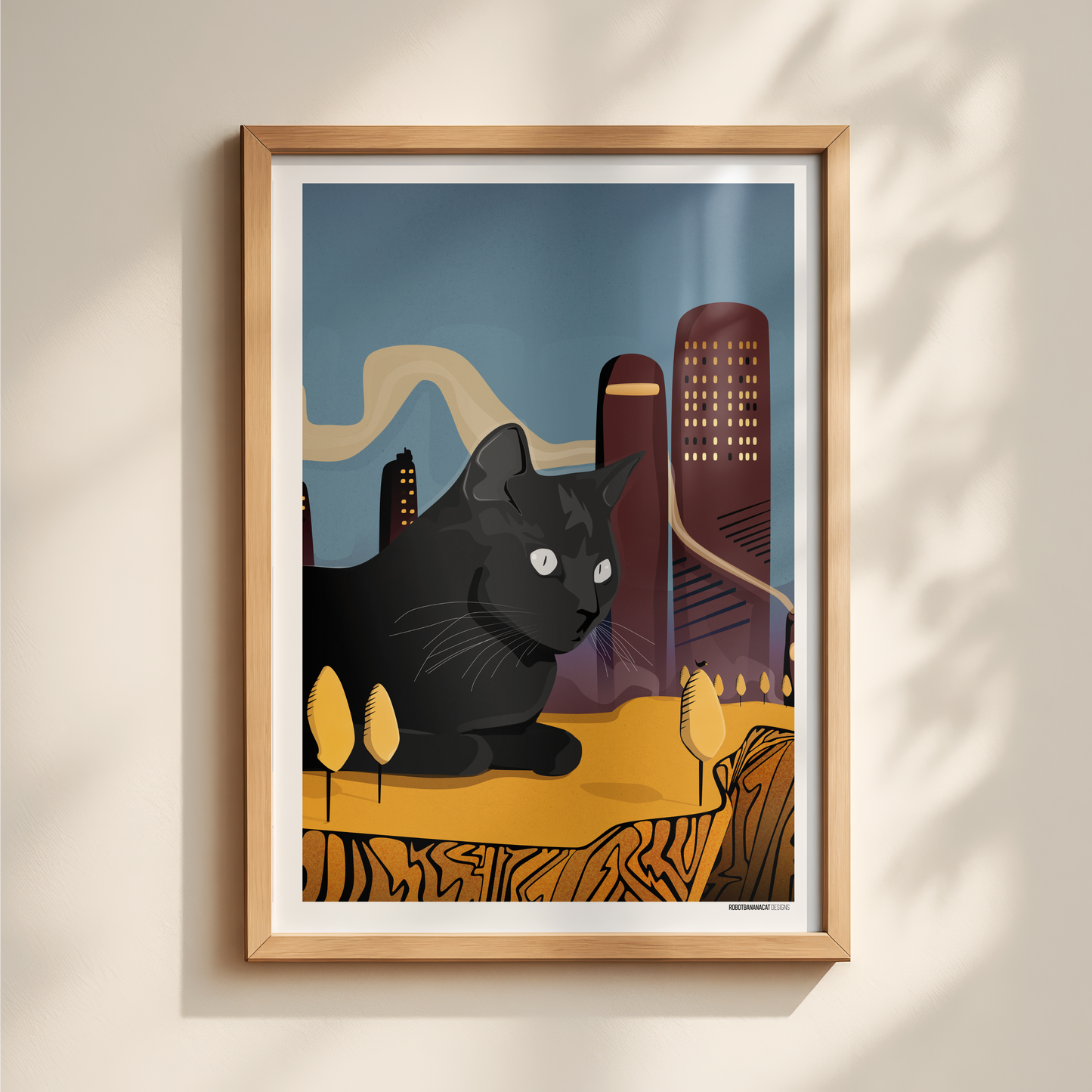Big Cat Little City Print