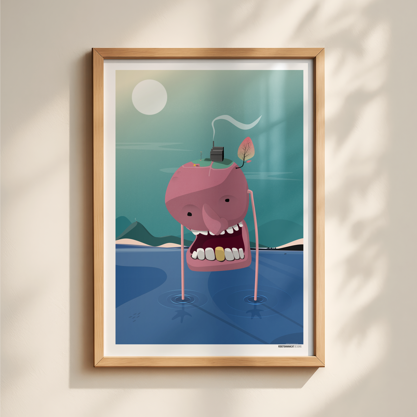 Walking Planet Print