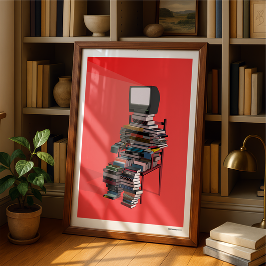 Book Stack Print