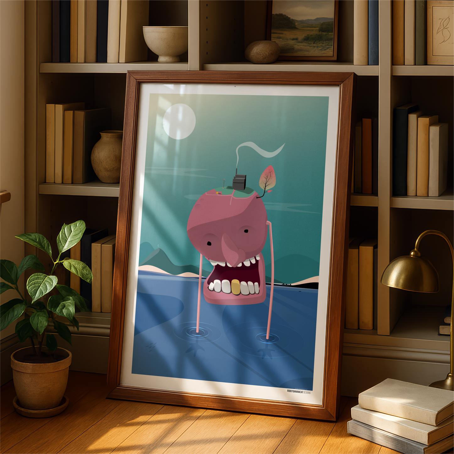 Walking Planet Print