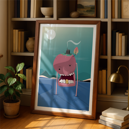 Walking Planet Print