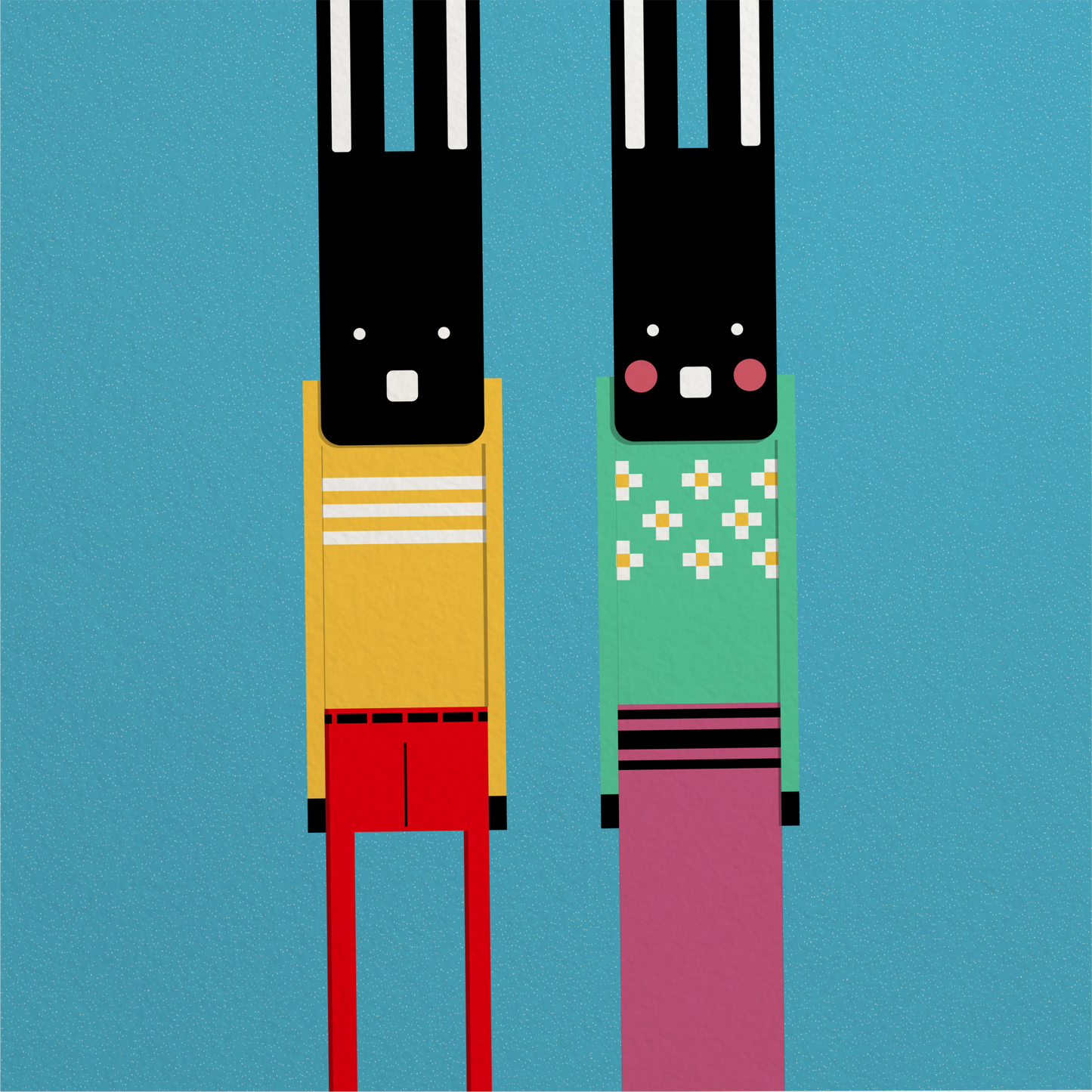 Tall Rabbits Print