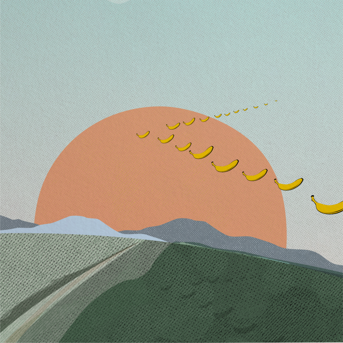 Banana Migration Print