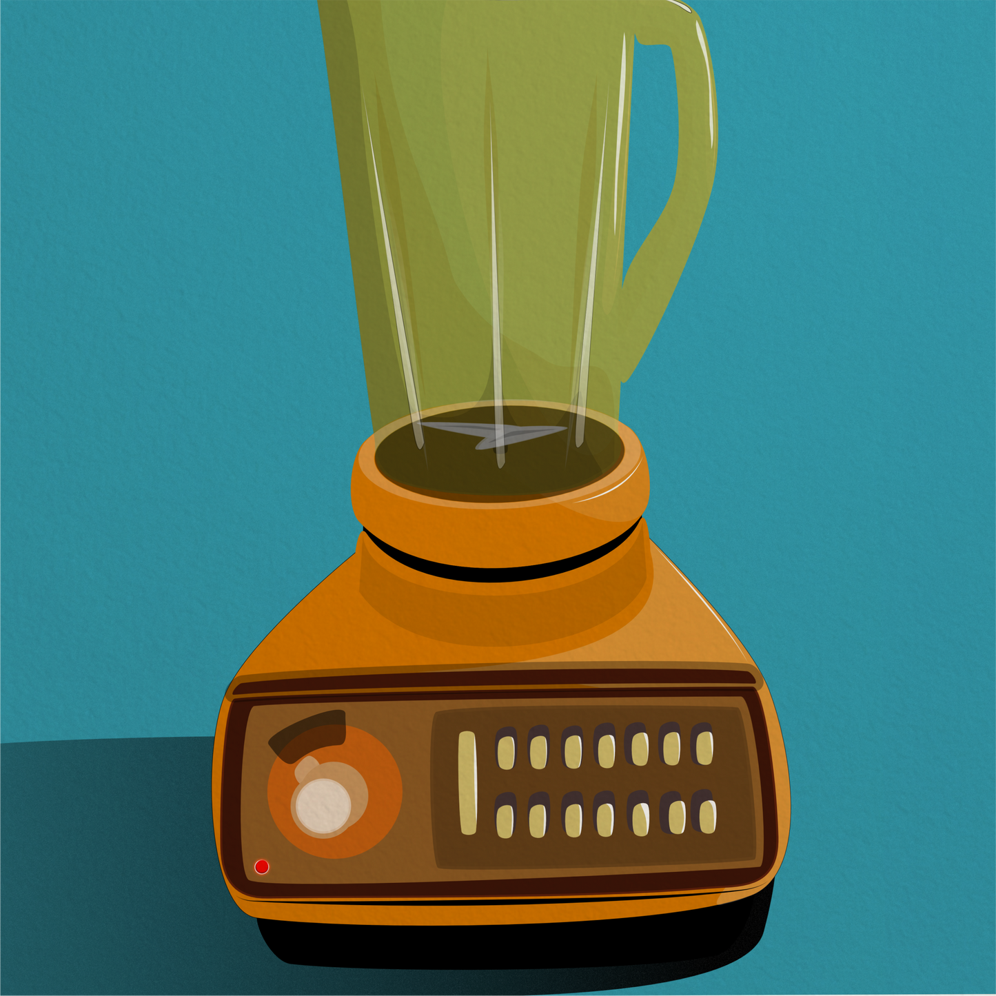 Ol' chap Blender Companion Printed Illustration