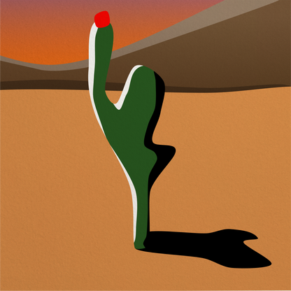 Lonely Cactus Print