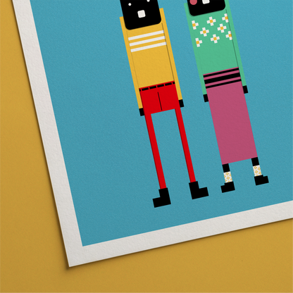 Tall Rabbits Print