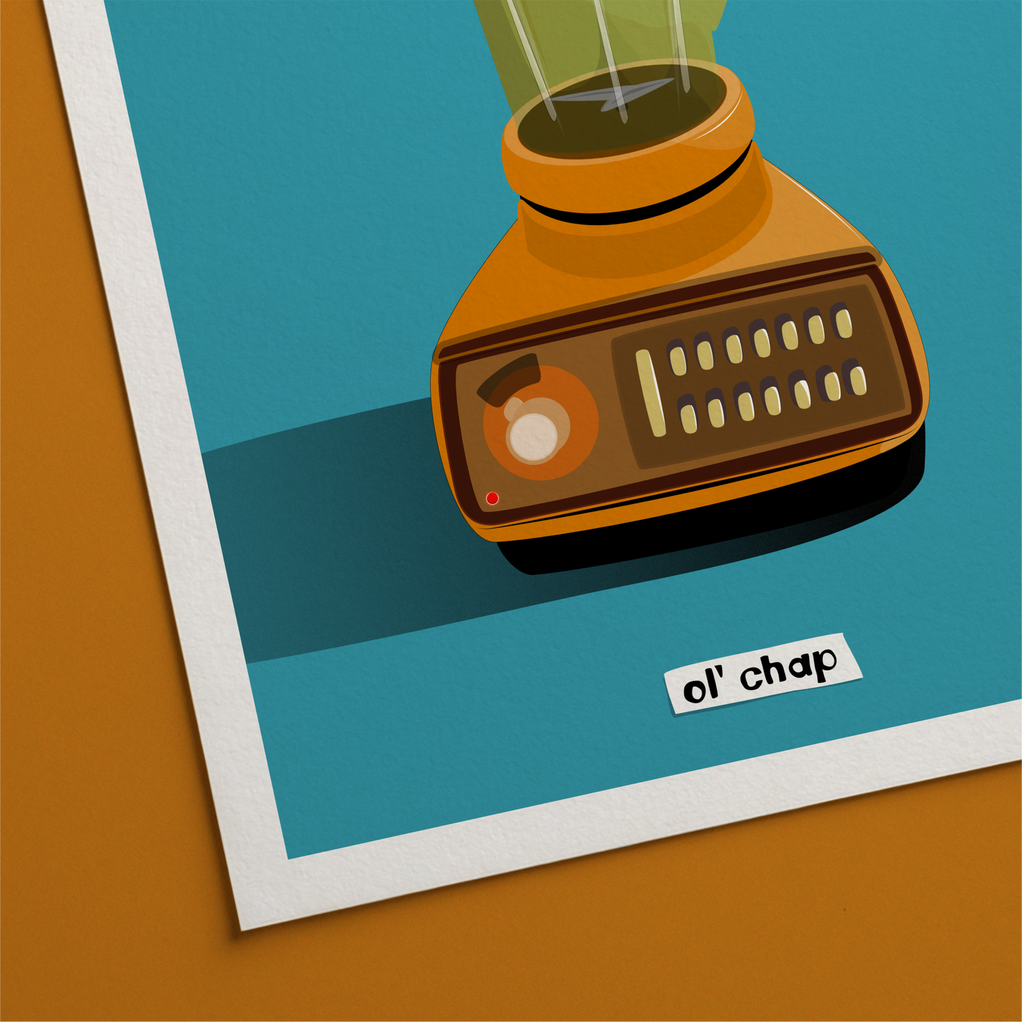Ol' chap Blender Companion Printed Illustration