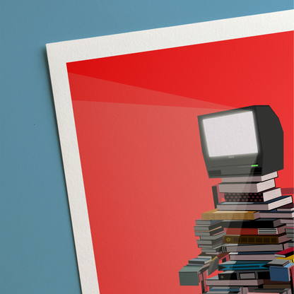 Book Stack Print