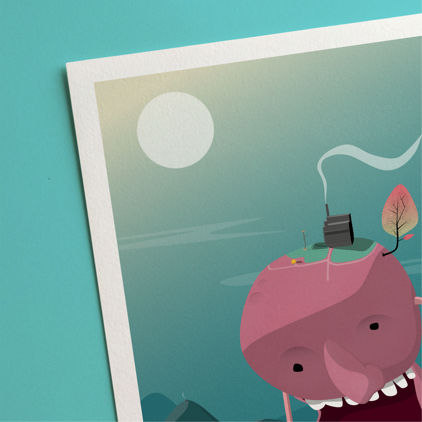 Walking Planet Print