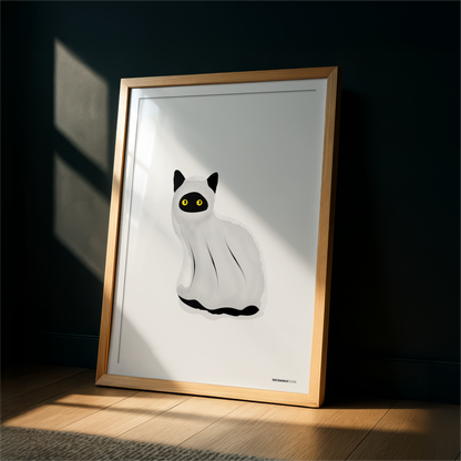Ghost Cat Print
