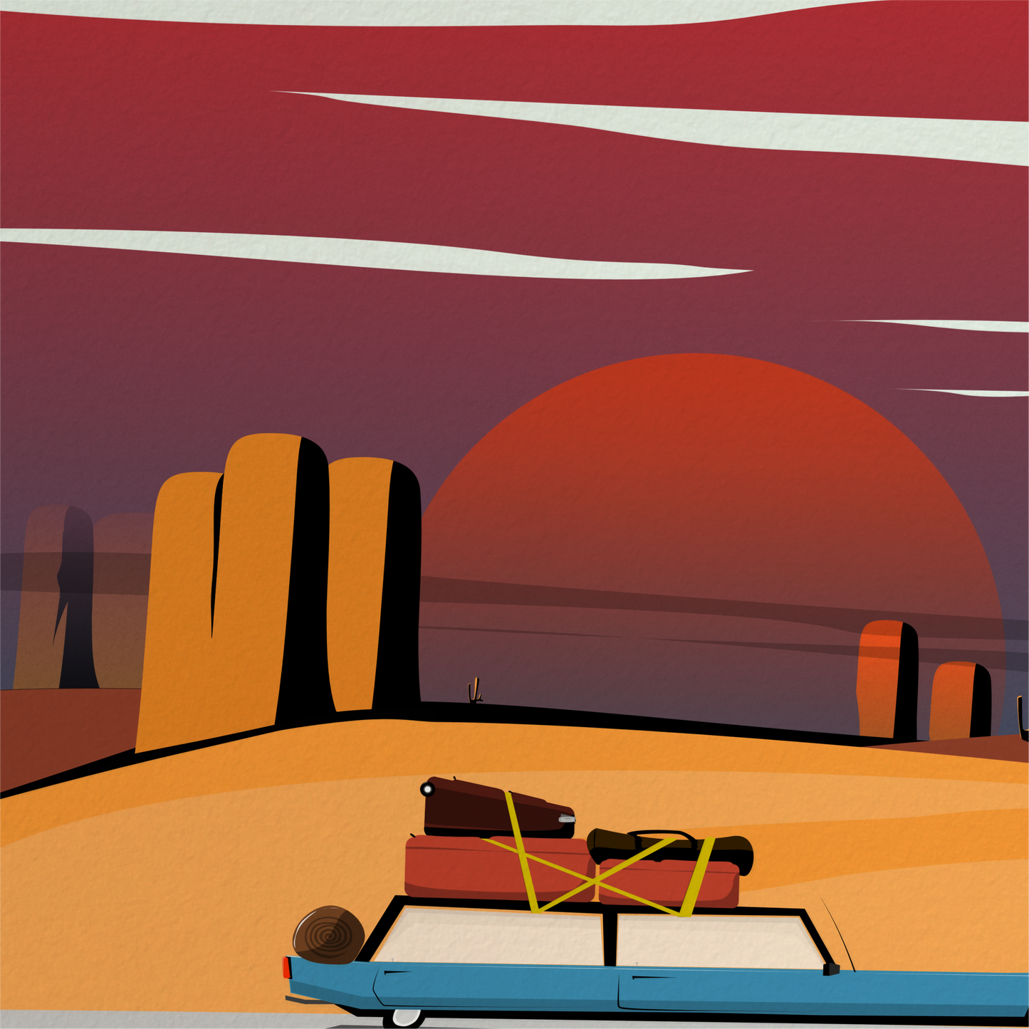 Desert Road Trip Print