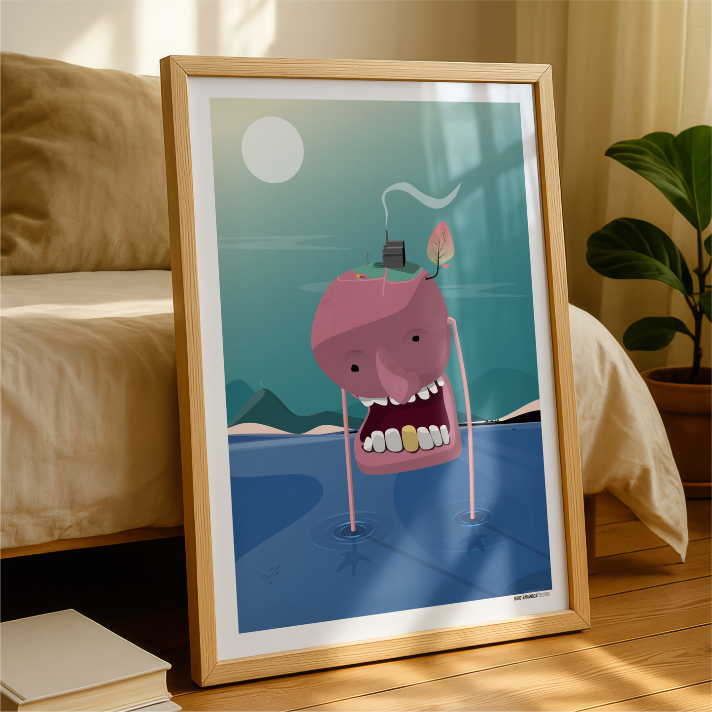 Walking Planet Print