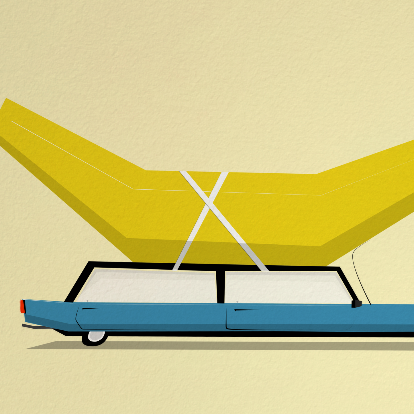 Banana Car Print