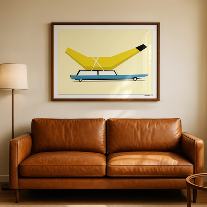 Banana Car Print