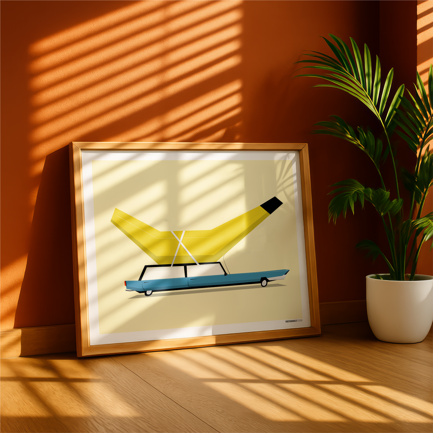Banana Car Print