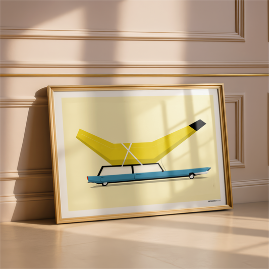 Banana Car Print
