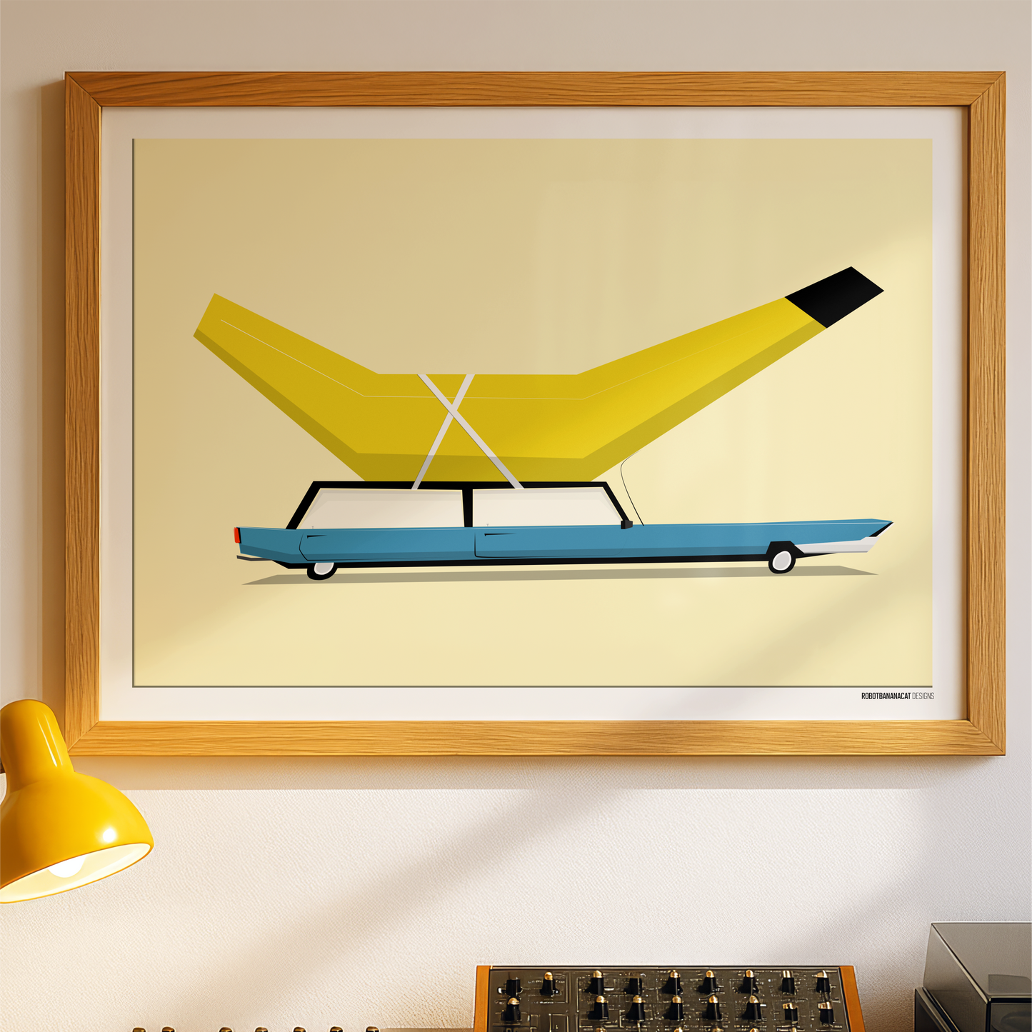 Banana Car Print