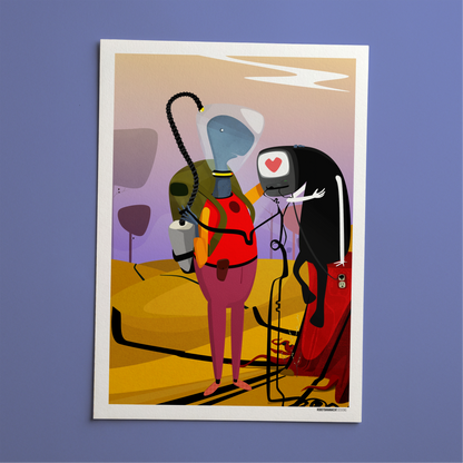 Dr. Dinosaur Print