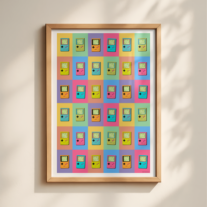 Colorful Gameboy Collage Print