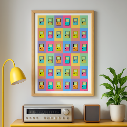 Colorful Gameboy Collage Print