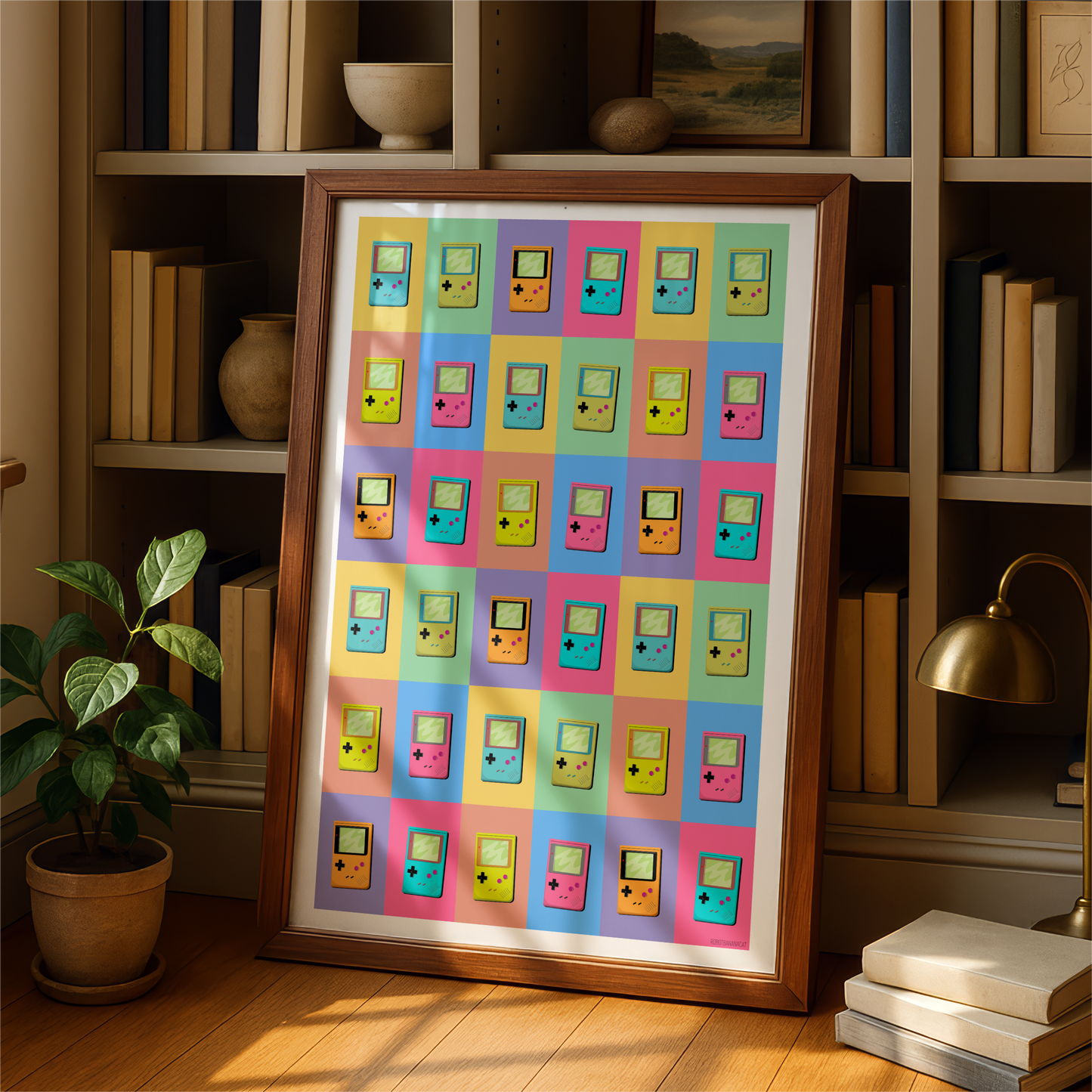 Colorful Gameboy Collage Print