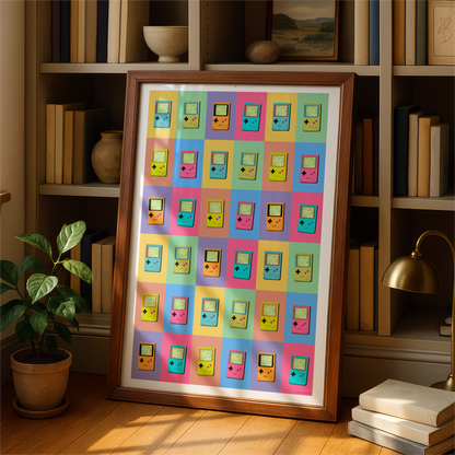 Colorful Gameboy Collage Print