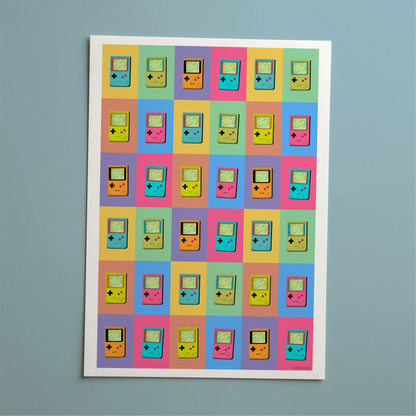 Colorful Gameboy Collage Print