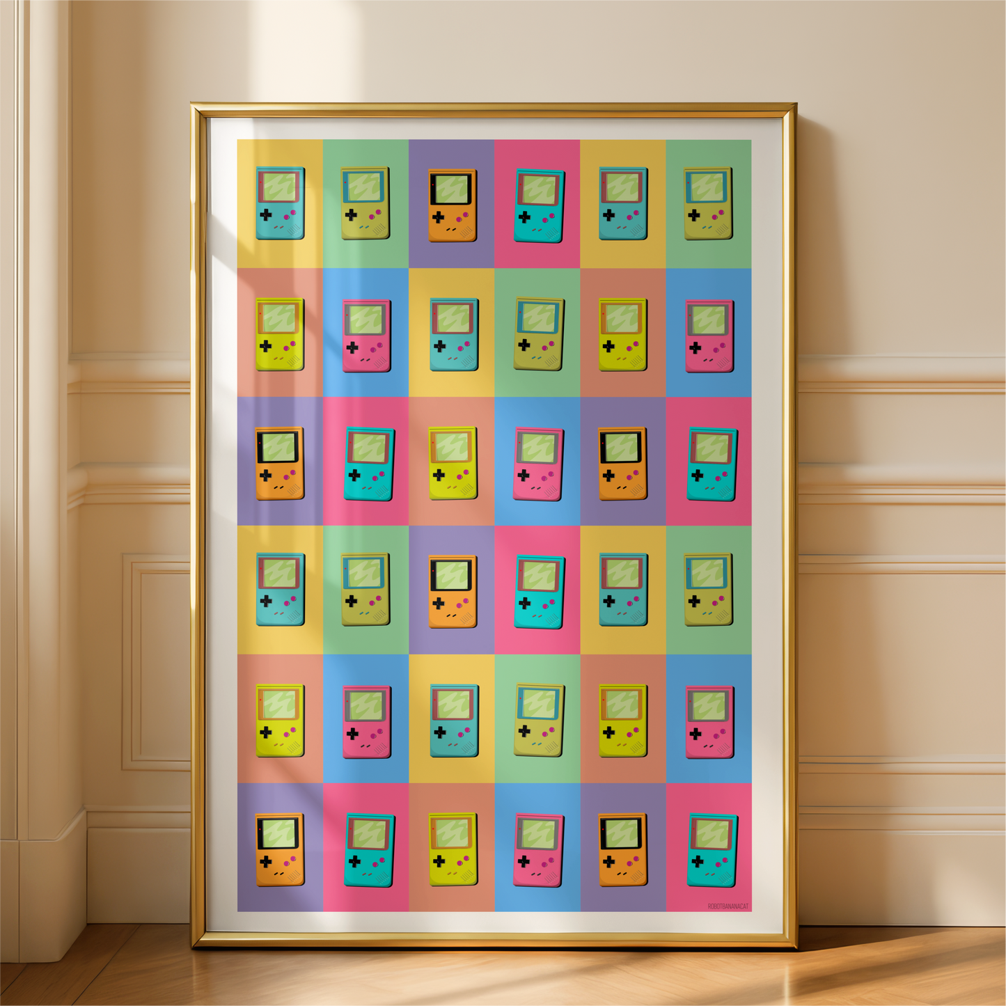 Colorful Gameboy Collage Print