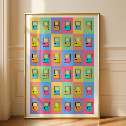 Colorful Gameboy Collage Print