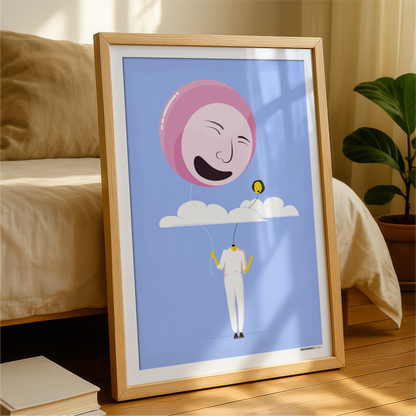 Heads In The Clouds Print