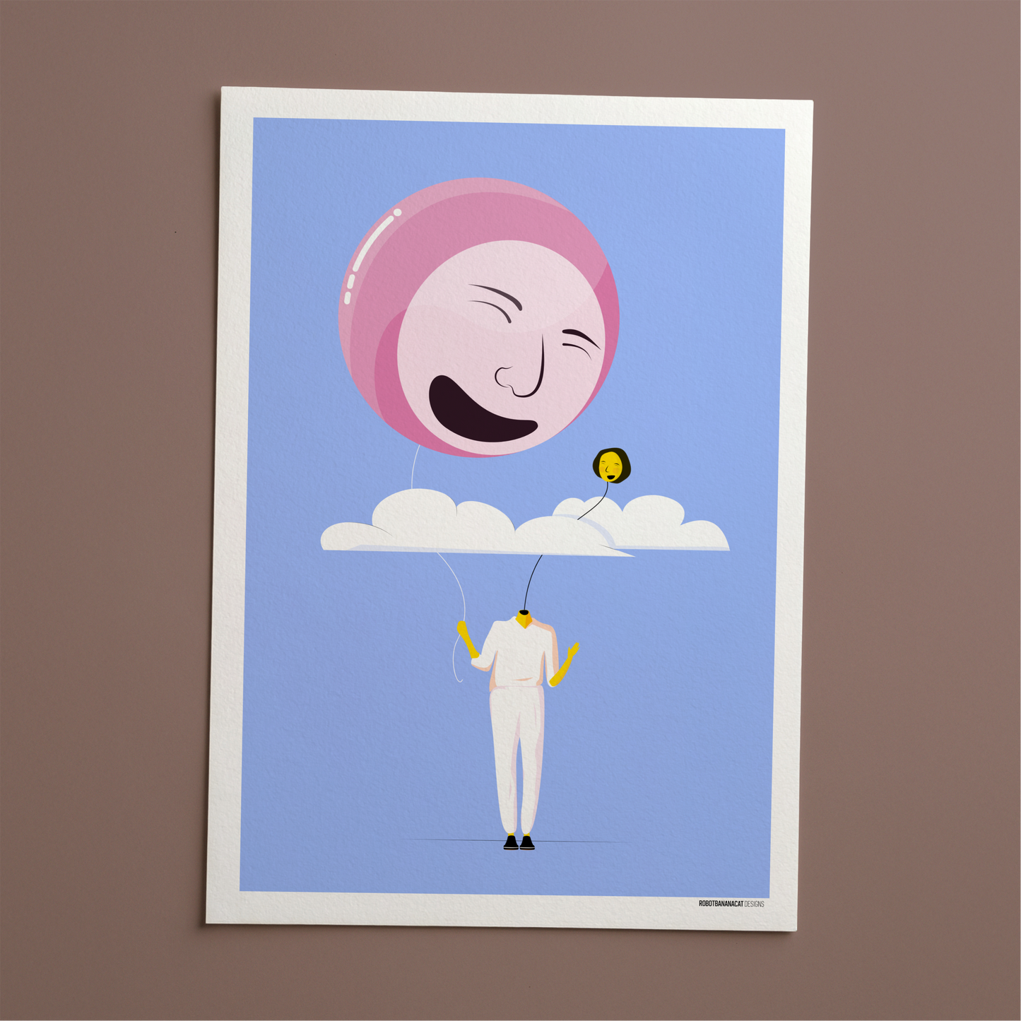 Heads In The Clouds Print