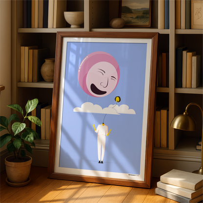 Heads In The Clouds Print