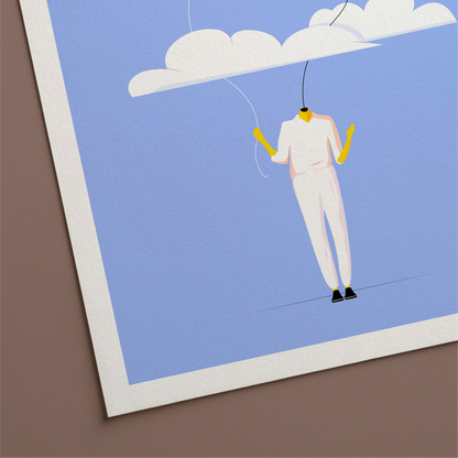 Heads In The Clouds Print