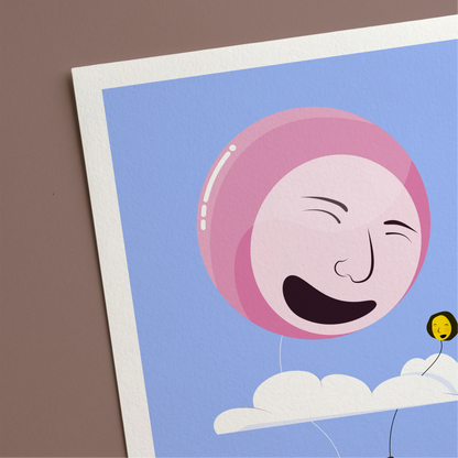 Heads In The Clouds Print