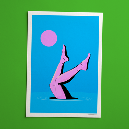 Legs by Moonlight Art Print