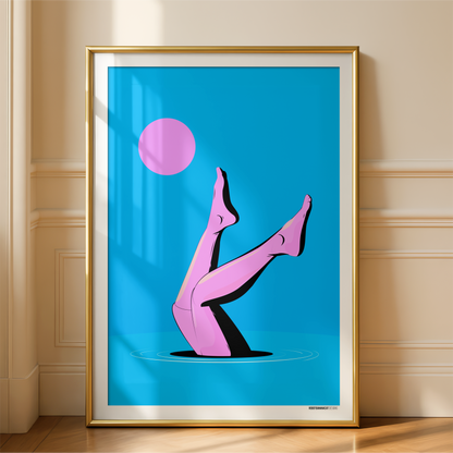 Legs by Moonlight Art Print