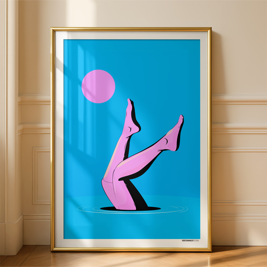 Legs by Moonlight Art Print