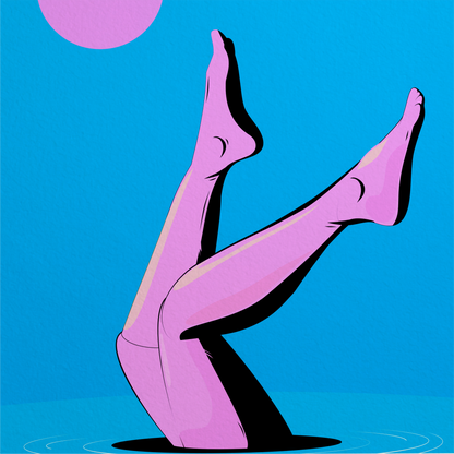 Legs by Moonlight Art Print