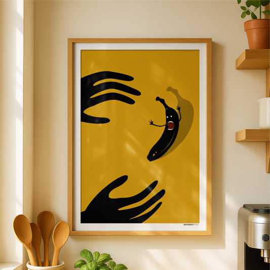 Screaming Banana Print