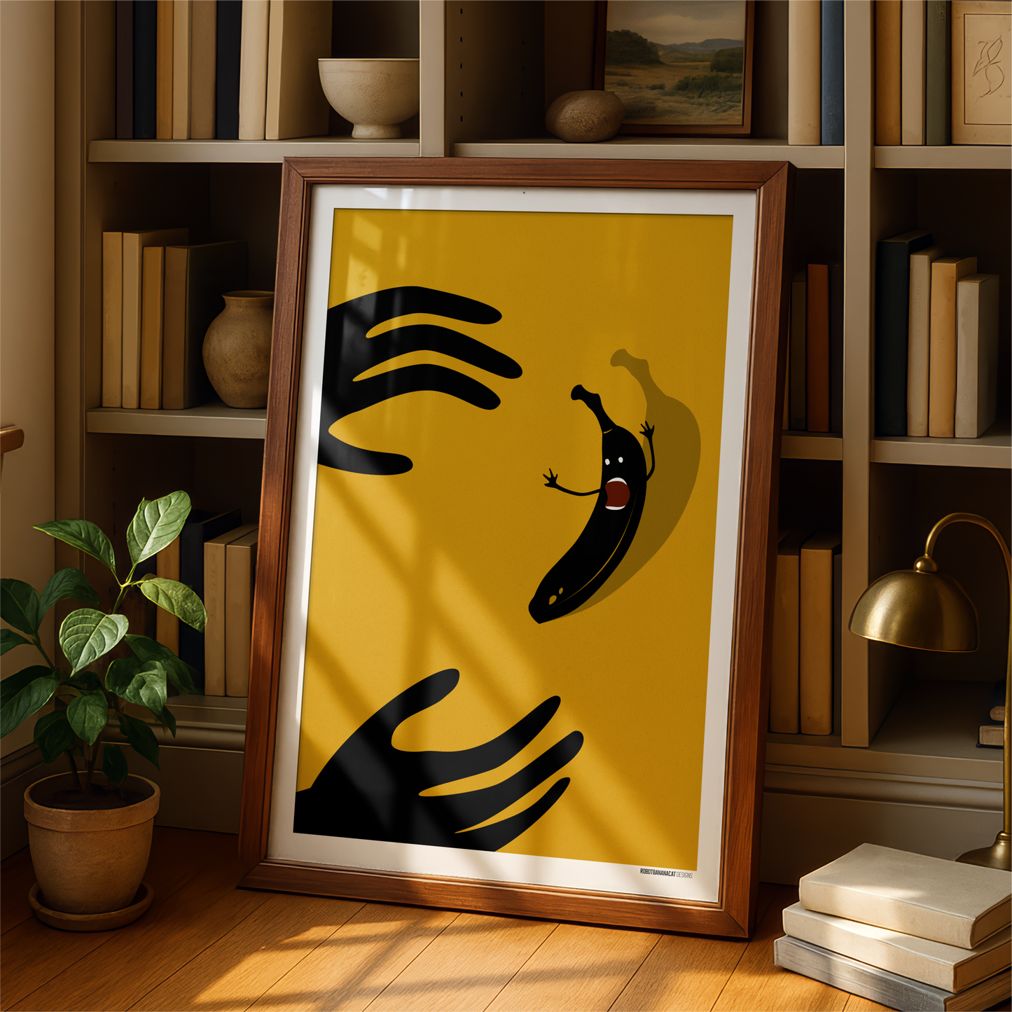 Screaming Banana Print