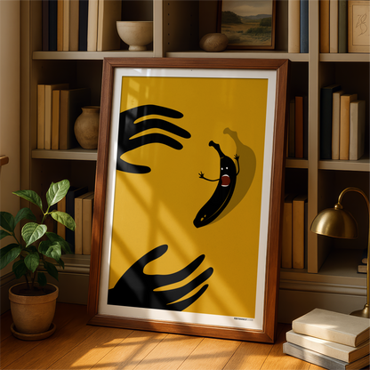 Screaming Banana Print