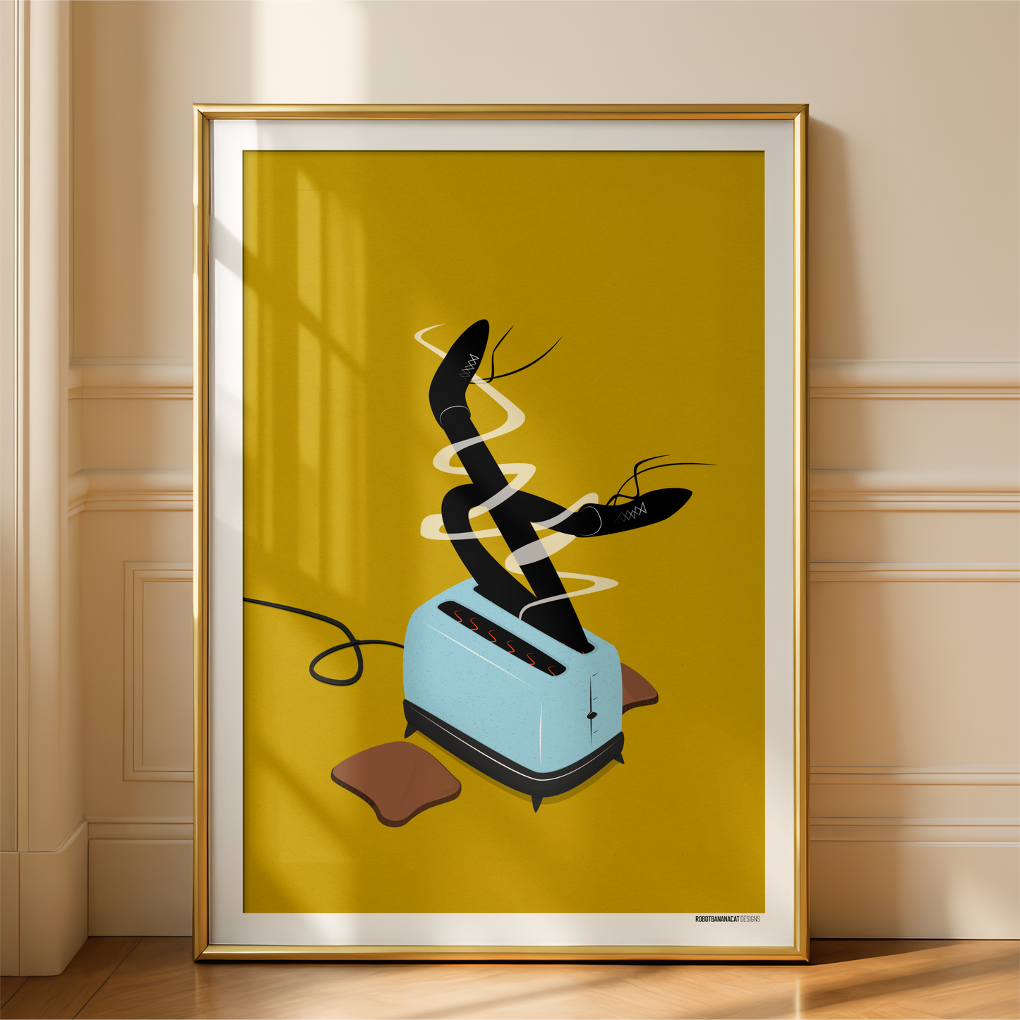 Legs In A Toaster Print - Print