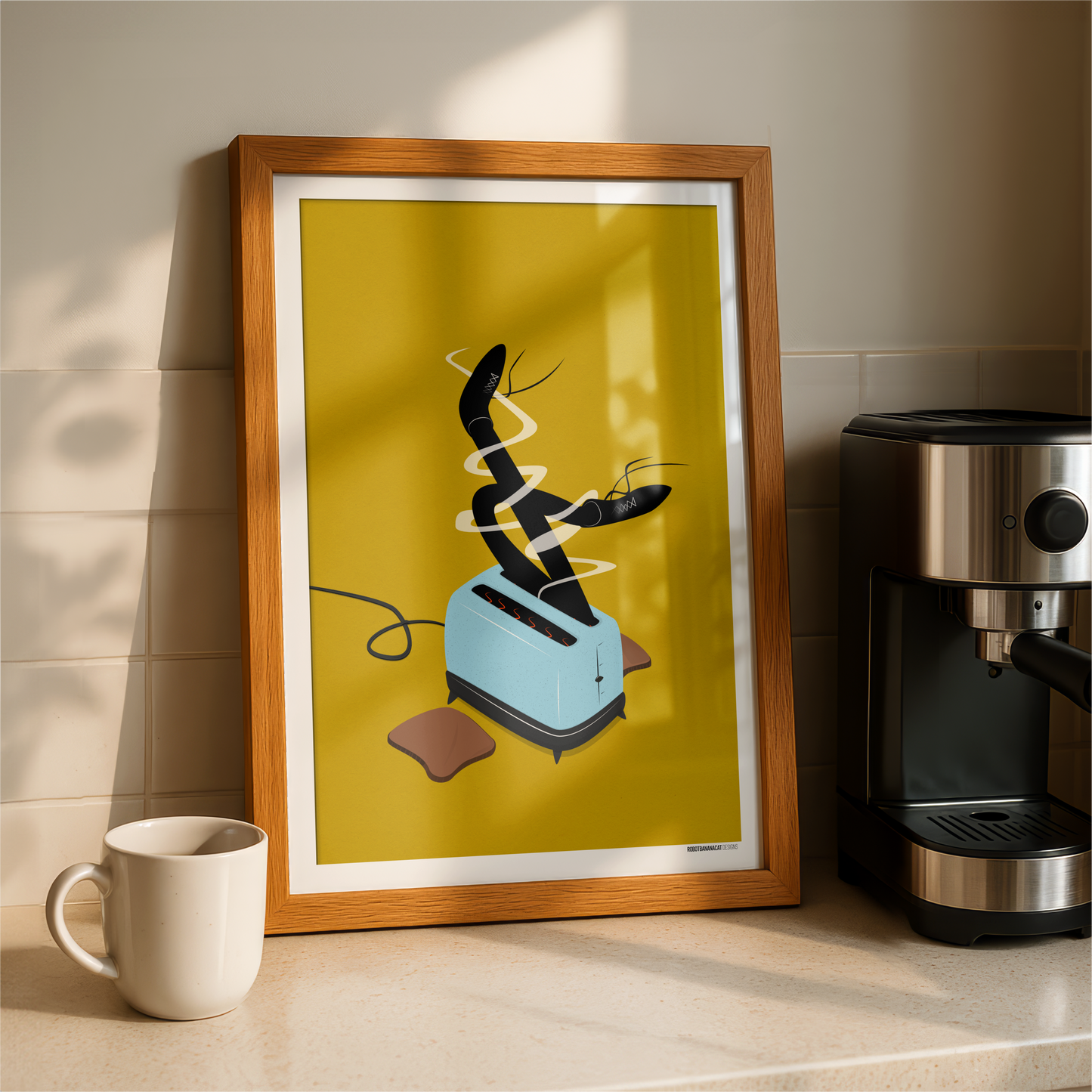 Legs In A Toaster Print - Print