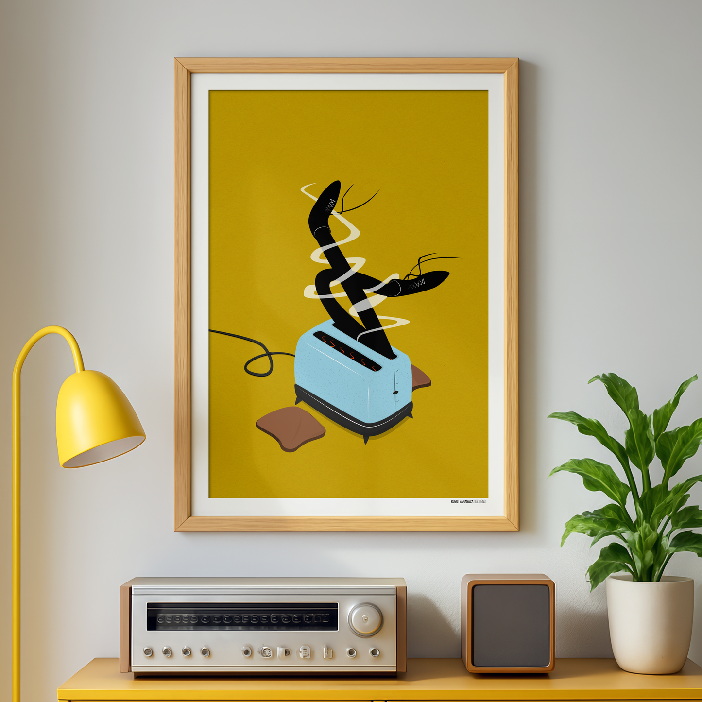 Legs In A Toaster Print - Print